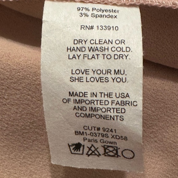 NWT Show Me your Mumu Paris Gown Dusty Blush Stretch - Picture 10 of 14